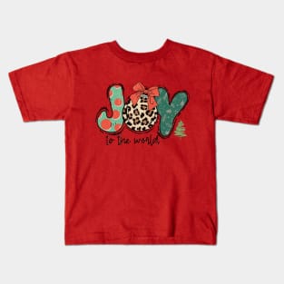 Joy To The World Christmas Kids T-Shirt